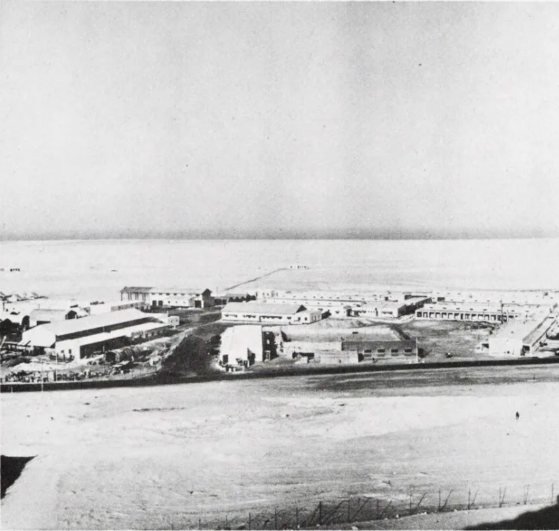 Aerial view of Dukhan, western Qatar in 1959