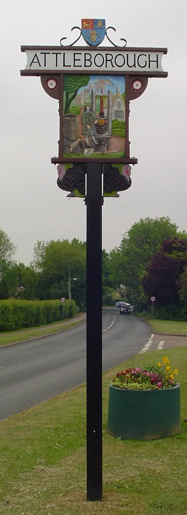 Signpost in Attleborough