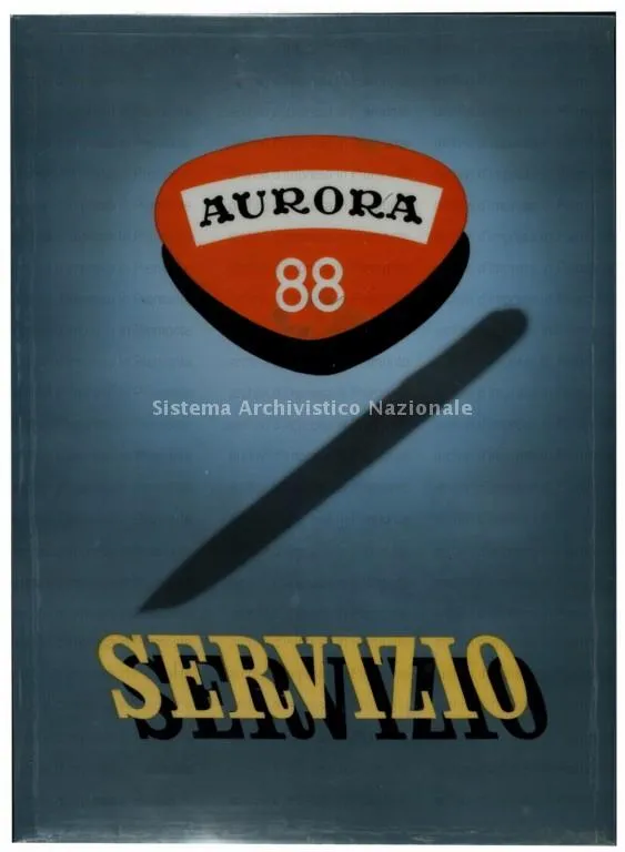 Stampa pubblicitaria del modello Aurora 88, 1950-1960