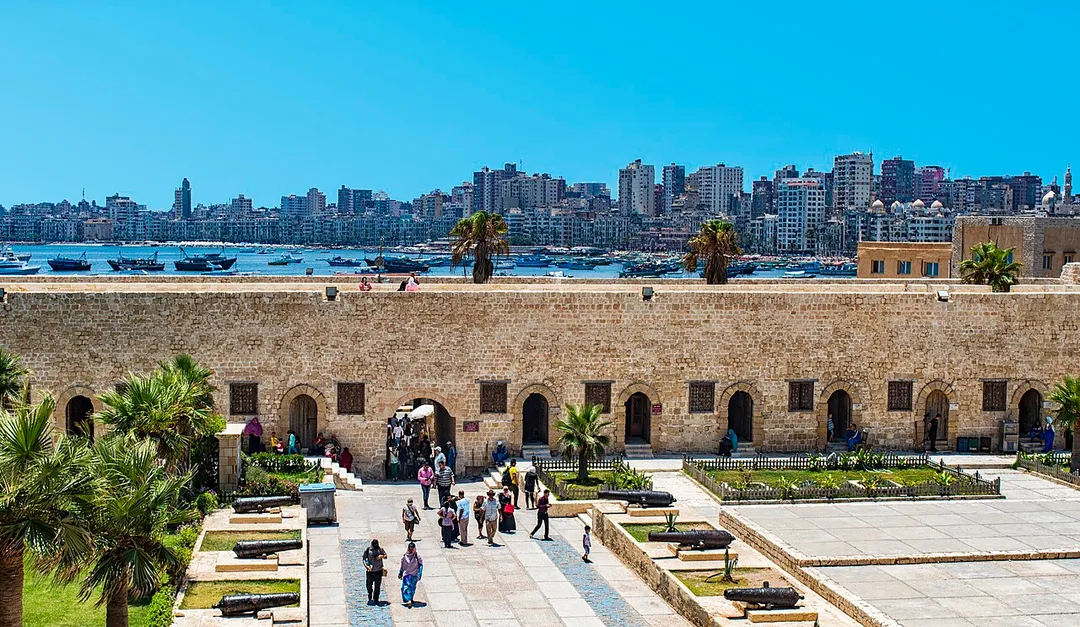 Skyline of Alexandria viewed from Qaitbey Citadel
