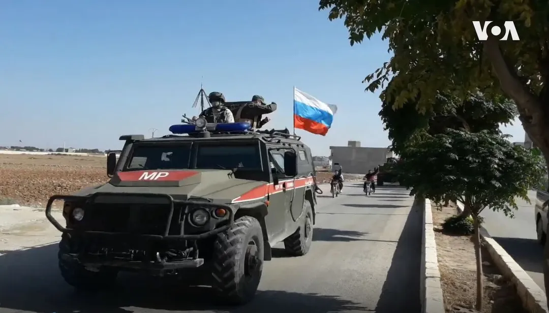 Forces de la police militaire russe à Kobané le 23 octobre 2019.