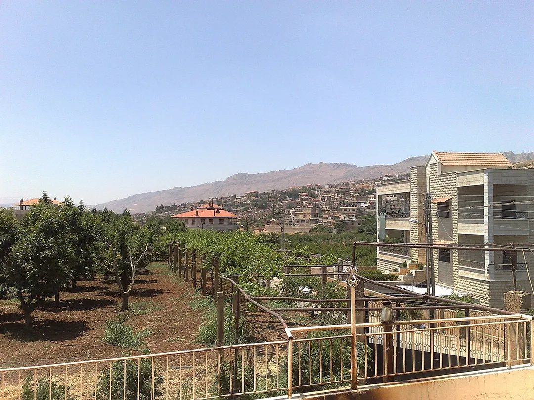 Houses and farms in Zabadani Valley
