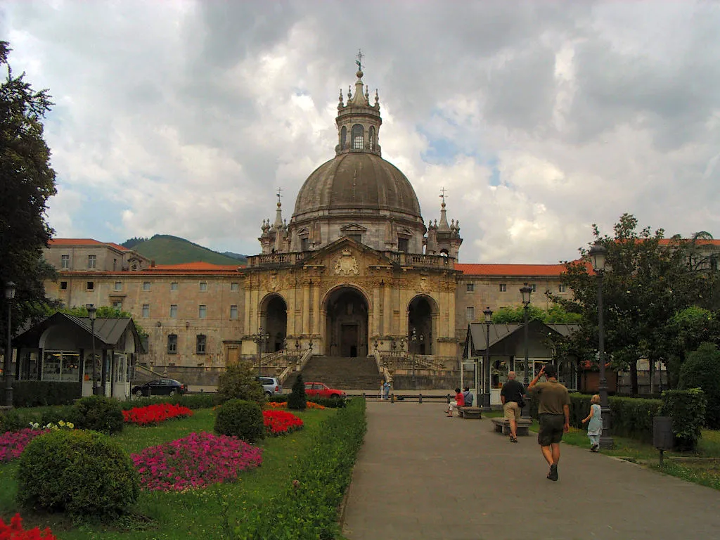 Image of the Basilica of St. Ignatius in Loyola with extra contrast given for better detail.