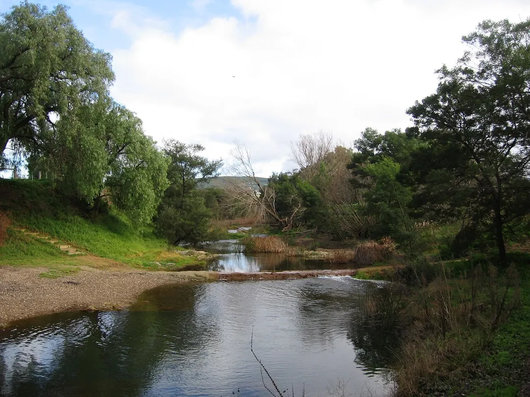 The Lerderderg River at Bacchus Marsh, Victoria