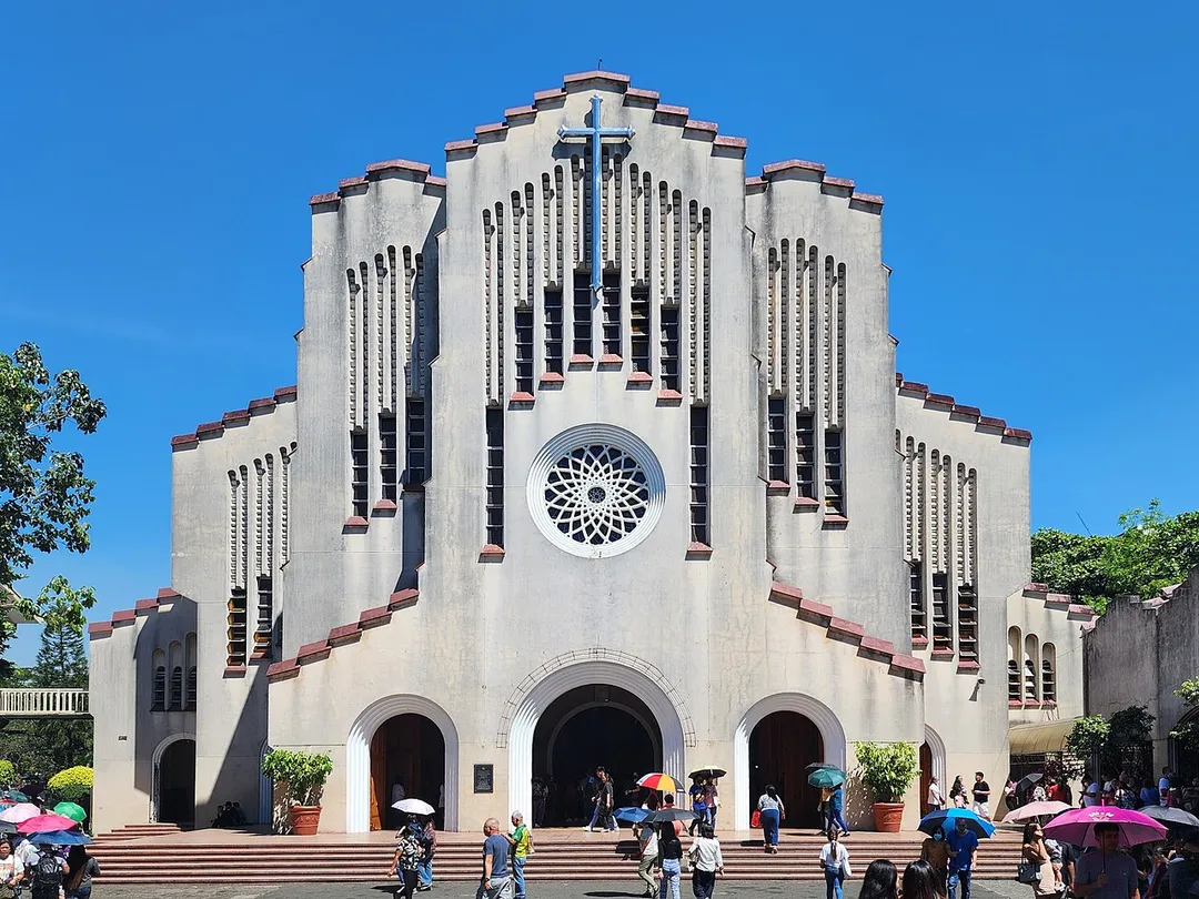 Façade of Baclaran Church, first Wednesday of March 2024.