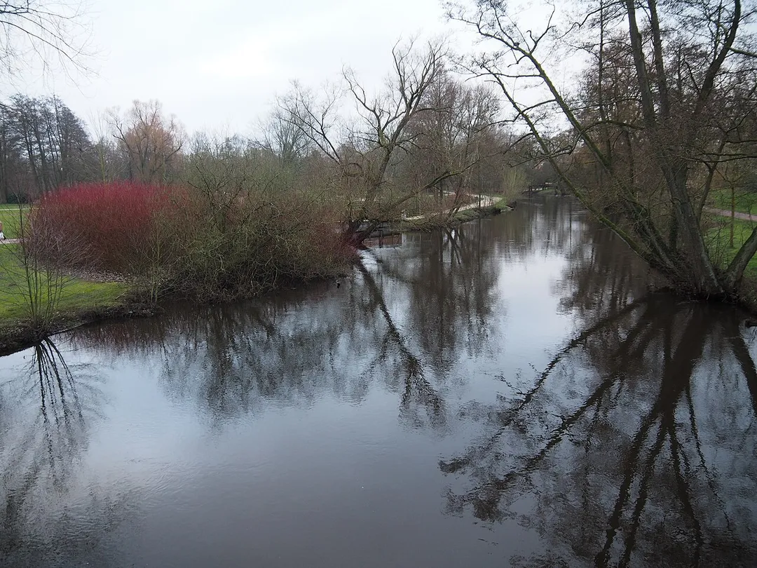 Ilmenau im Kurpark von Bad Bevensen (Niedersachsen)