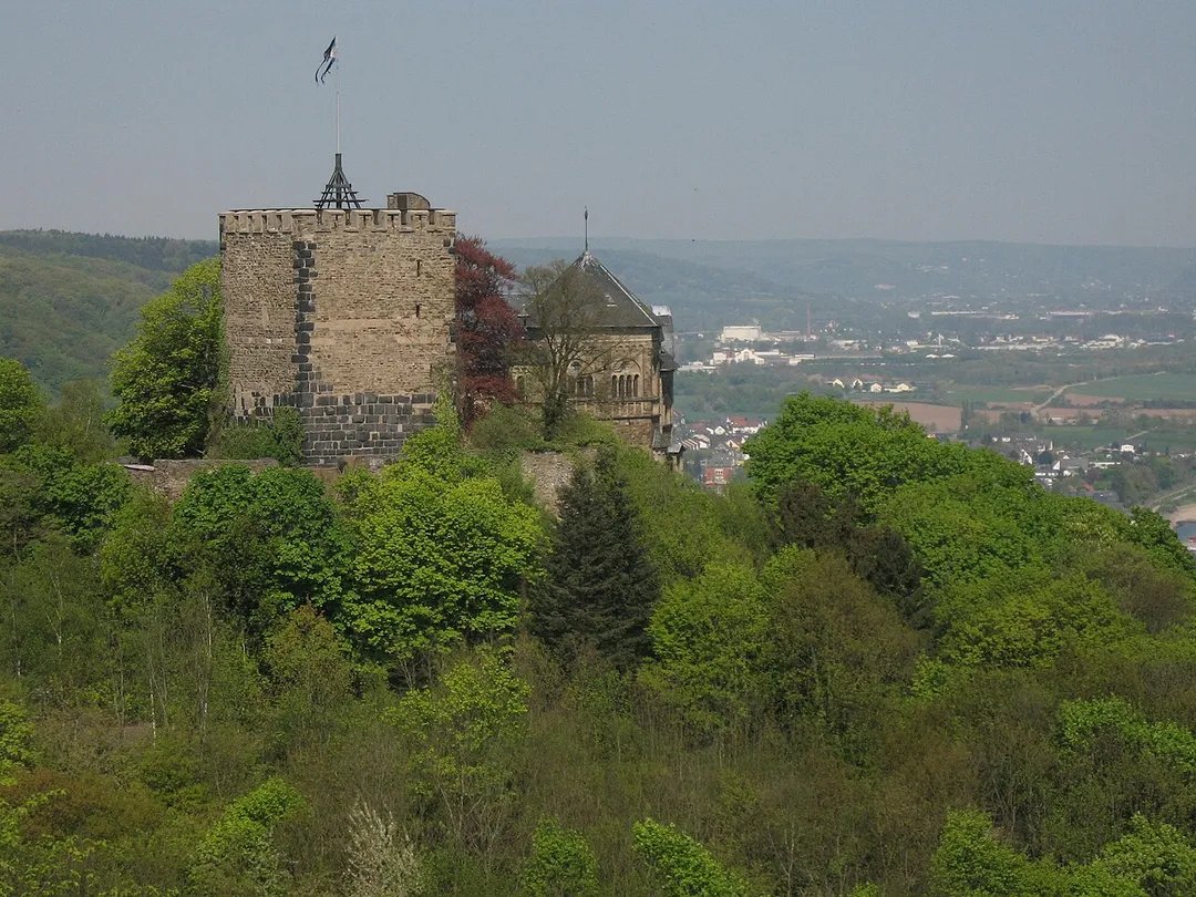 Castle Rheineck in Bad Breisig in Rhineland-Palatinate, Germany