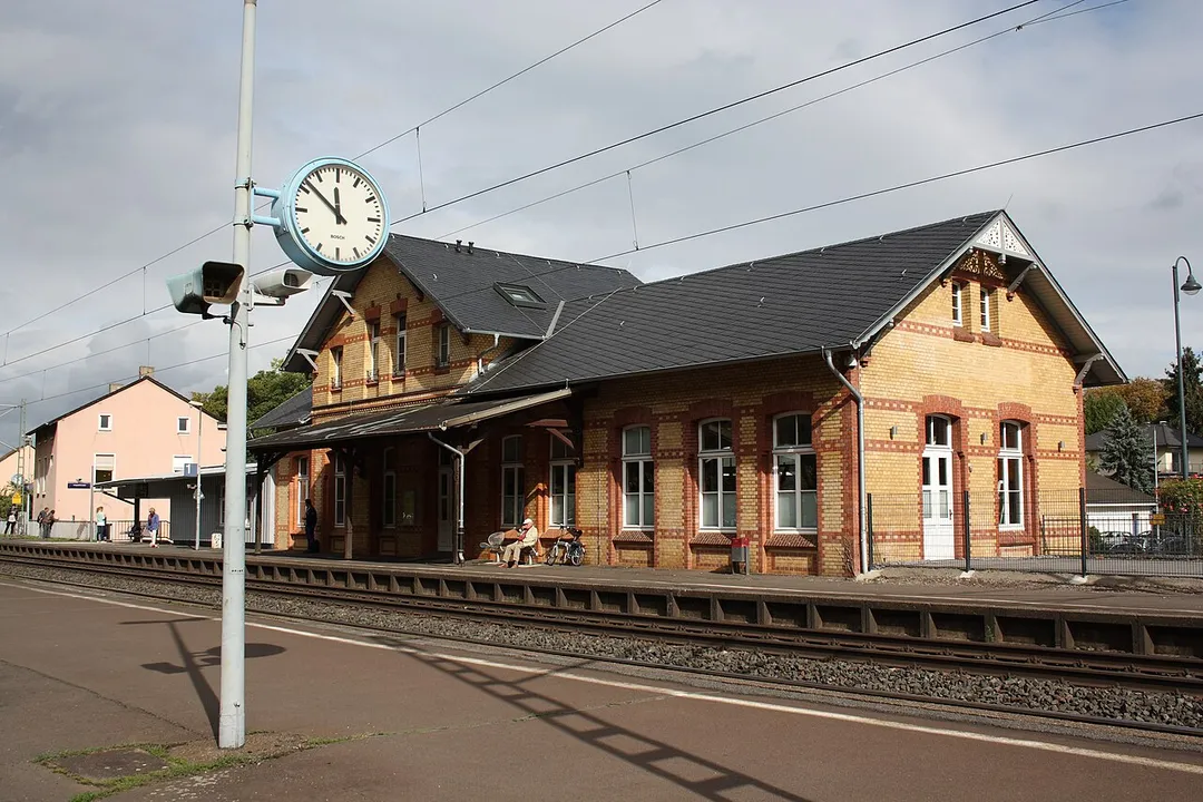 Train station of Bad Breisig in Landkreis Ahrweiler (Rhineland-Palatinate)