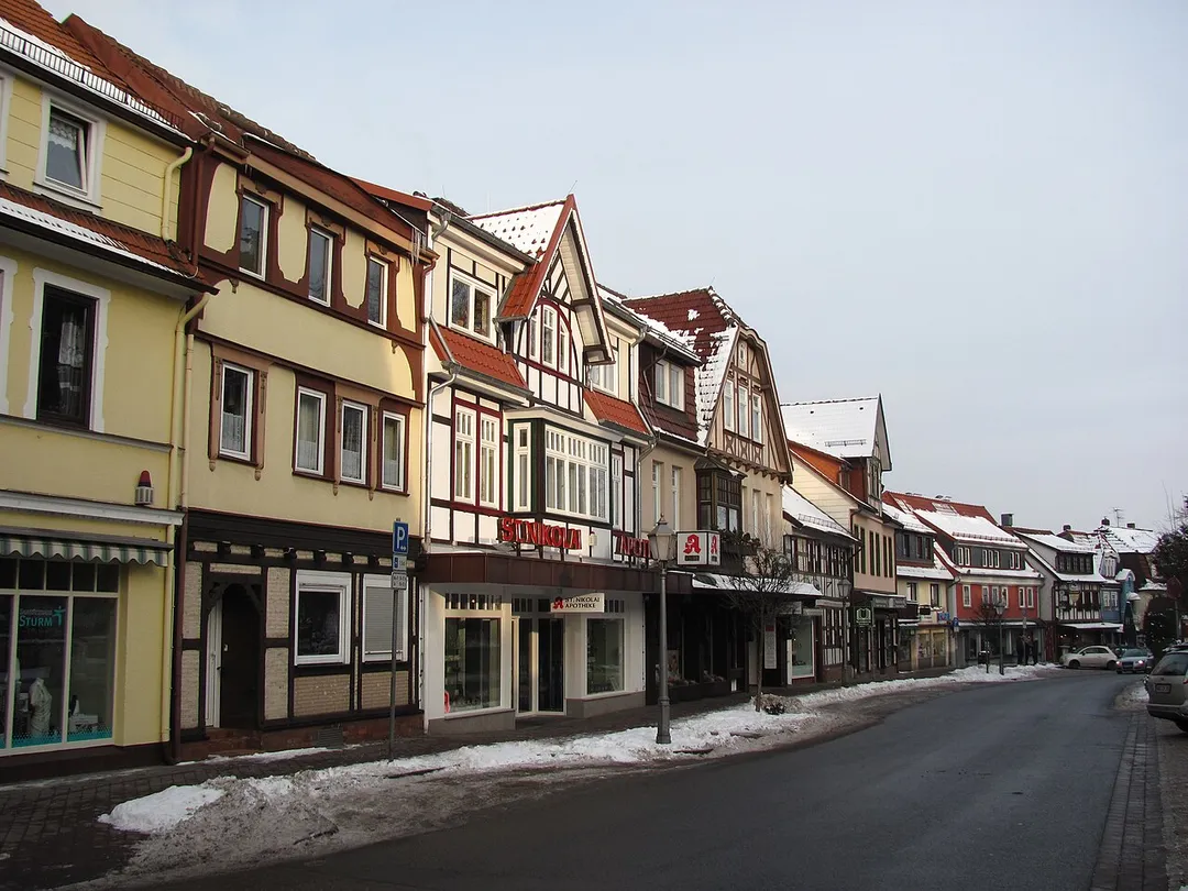 Market Place, Bad Sachsa, Harz mountains, Lower Saxony, Germany