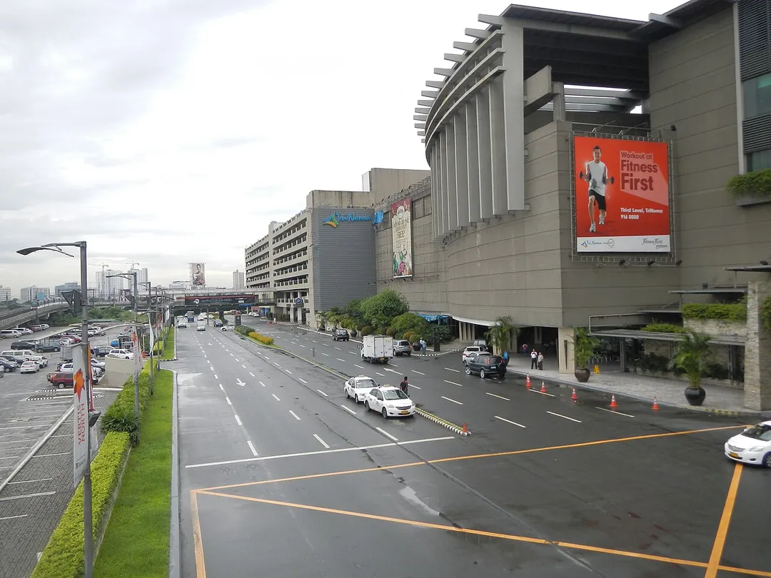 Trinoma mall and parking area