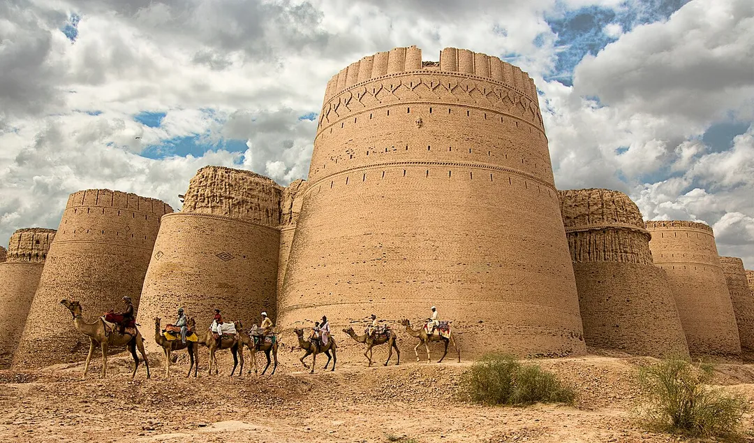 This is a photo of a monument in Pakistan identified as the