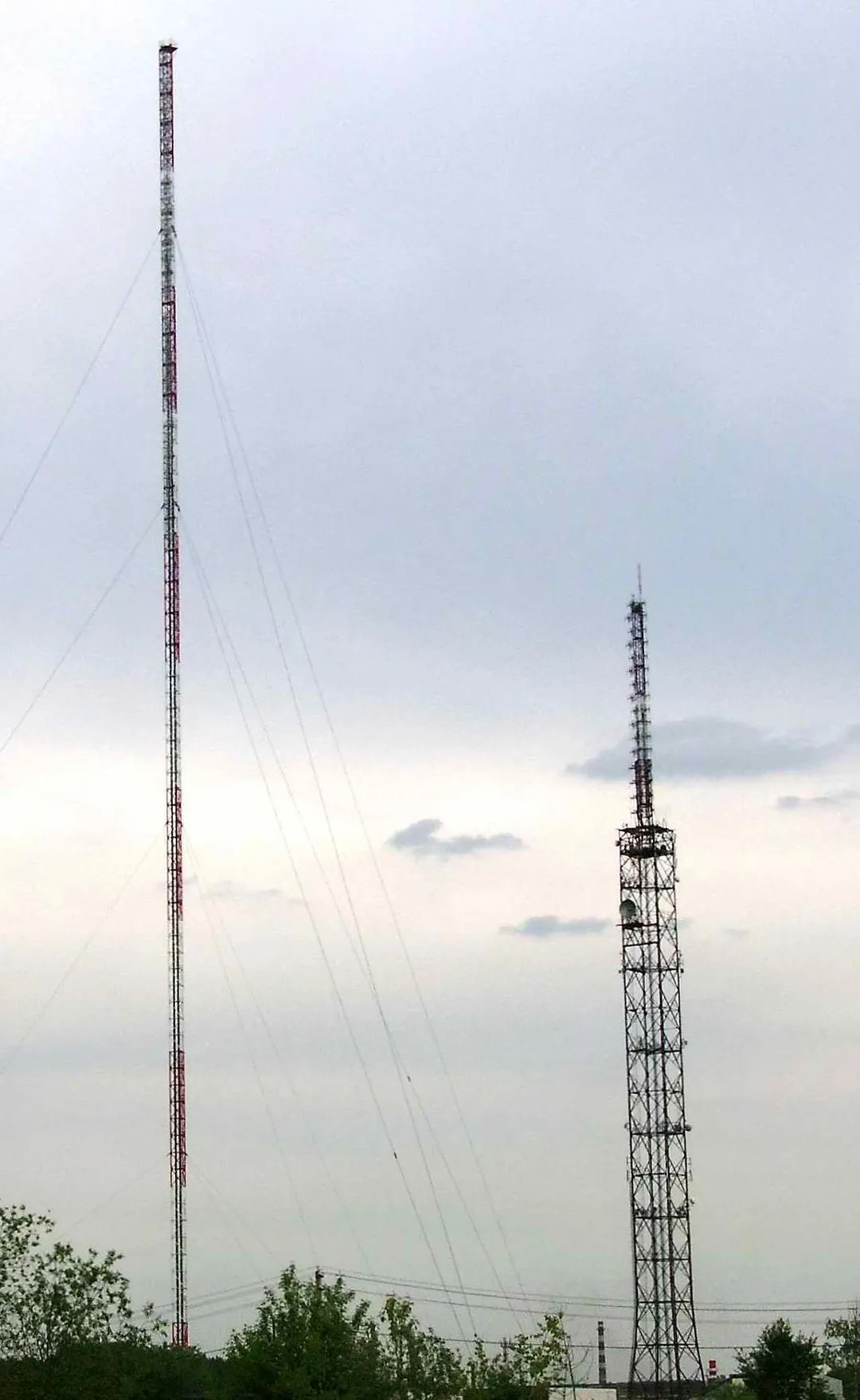 Aerials of Radio Station in the Balashikha, Russia
