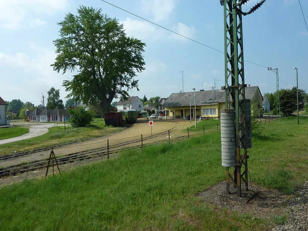 Railway station Balatonfenyves GV, in Hungary
