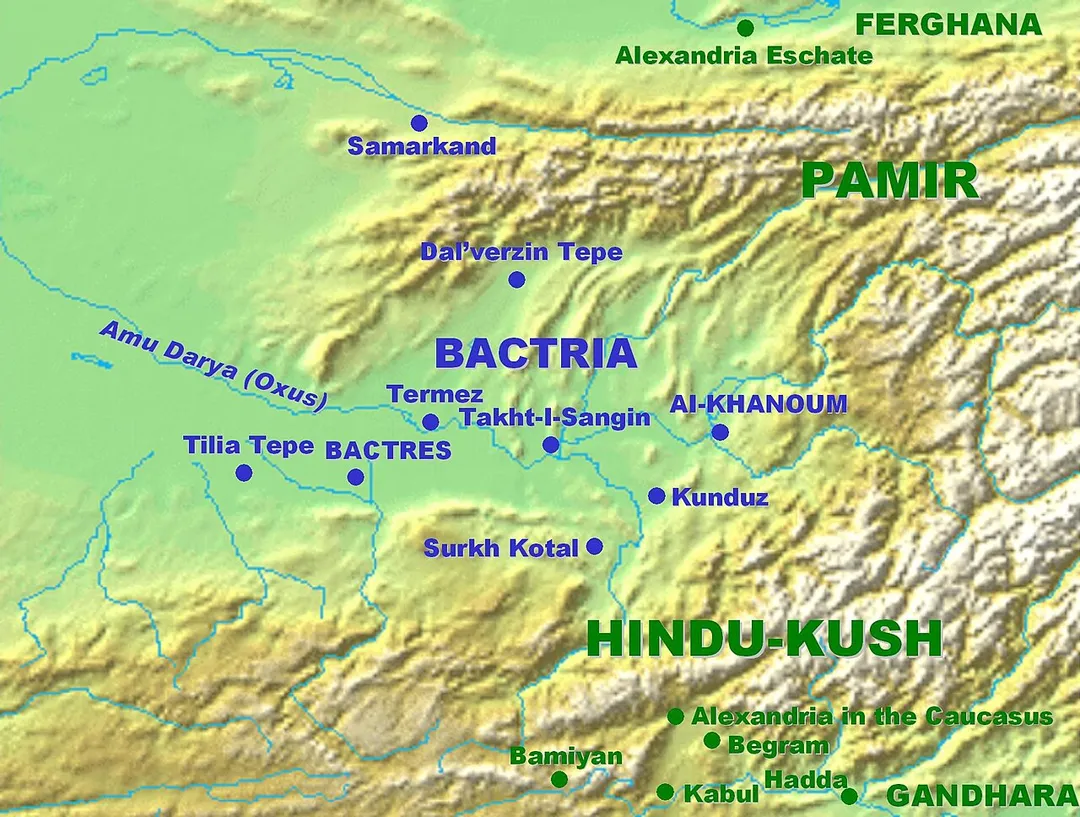 Map of Bactria.
