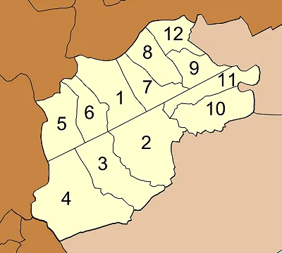 Map of Ban Phaeo district, Samut Sakhon province, with the communes (tambon) numbered
Ban Phaeo (บ้านแพ้ว)
Lak Sam (หลักสาม)
Yokkrabat (ยกกระบัตร)
Rong Khe (โรงเข้)
Nong Song Hong (หนองสองห้อง)
Nong Bua (หนองบัว)
Lak Song (หลักสอง)
Chet Rio (เจ็ดริ้ว)
Khlongtan (คลองตัน)
Am Phaeng (อำแพง)
Suan Som (สวนส้ม)
Kaset Phatthana (เกษตรพัฒนา)