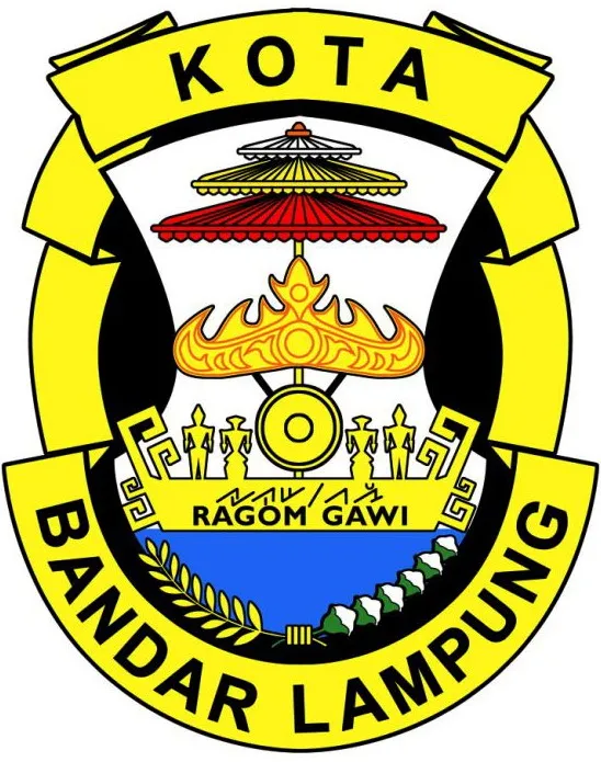 Shield of the city of Bandar Lampung (Indonesia)