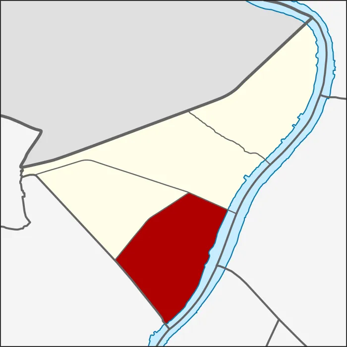 Map of the district (khet) of Bang Phlat, Bangkok, Thailand, highlighting the subdistrict (khwaeng) of Bang Yi Khan.
