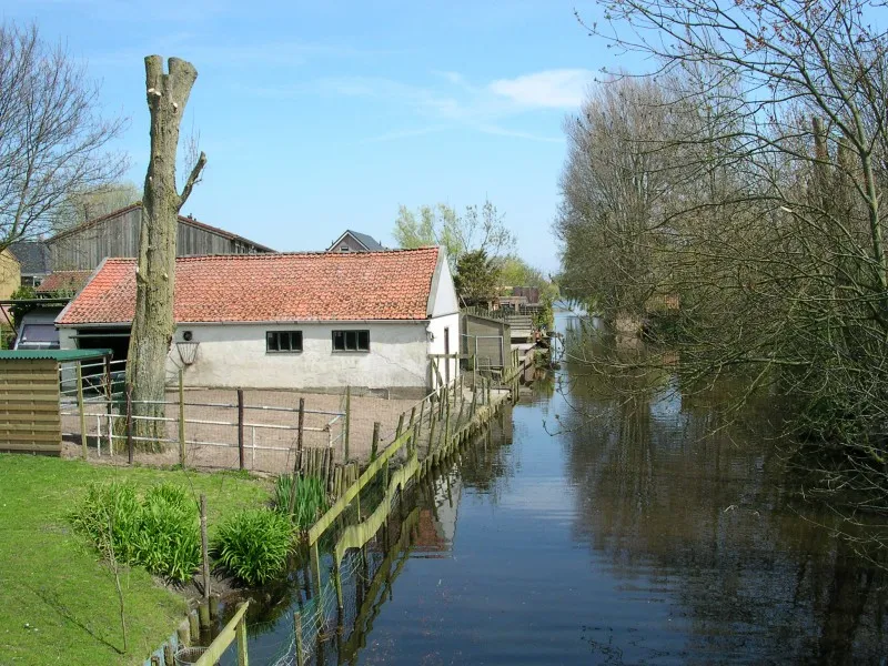 Sloot in de buurtschap Bangert in Andijk.
Ditch in the hamlet Bangert in Andijk.