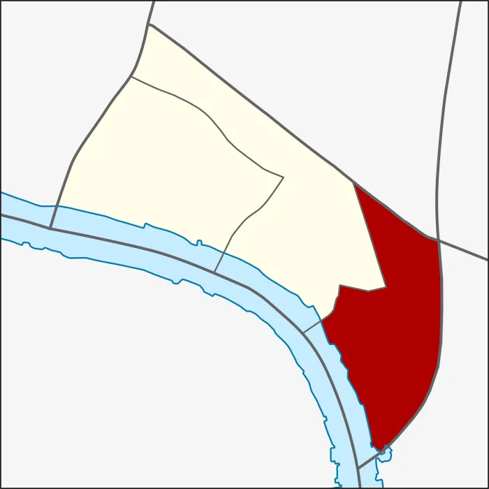 Map of the district (khet) of Samphanthawong, Bangkok, Thailand, highlighting the subdistrict (khwaeng) of Talat Noi.