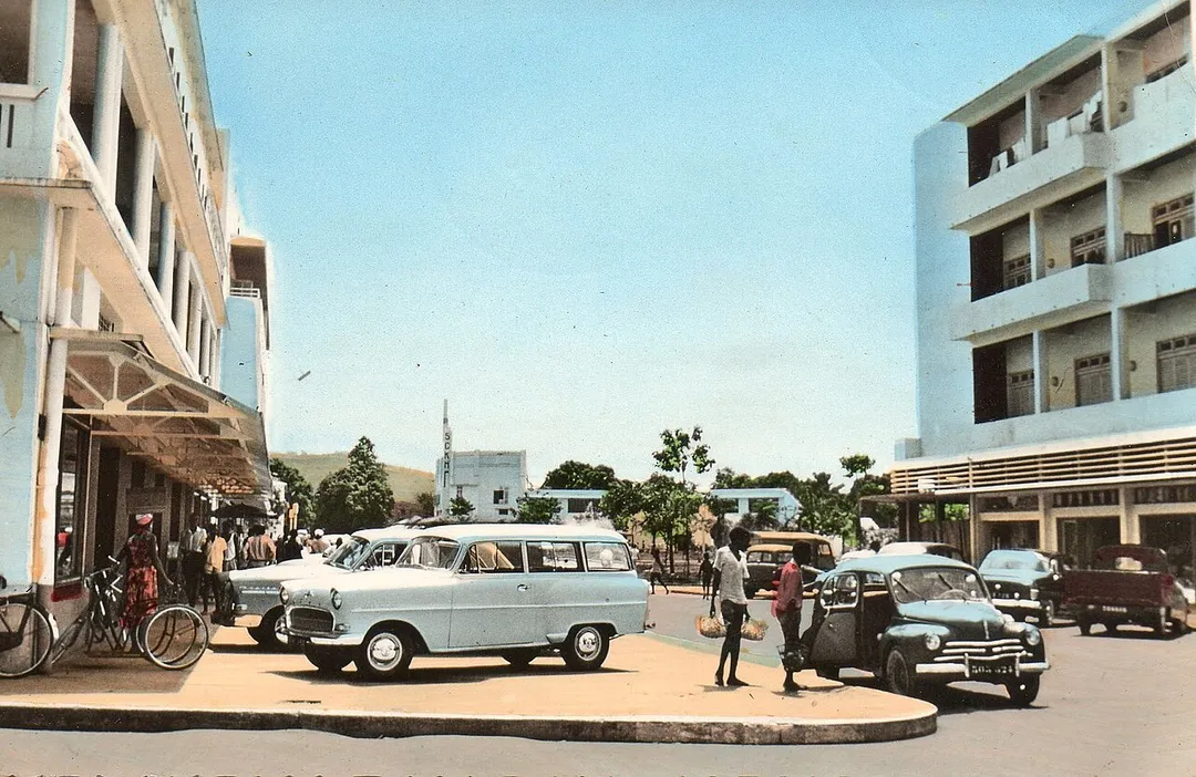 A street of Bangui in the Central African Republic