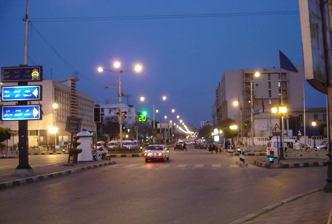 إحدى شوارع مدينة بنها