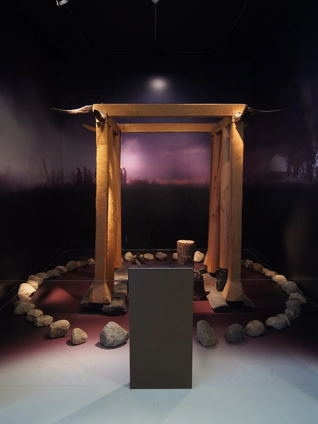 A reconstruction of the prehistoric temple of Barger-Oosterveld, Drents Museum.
