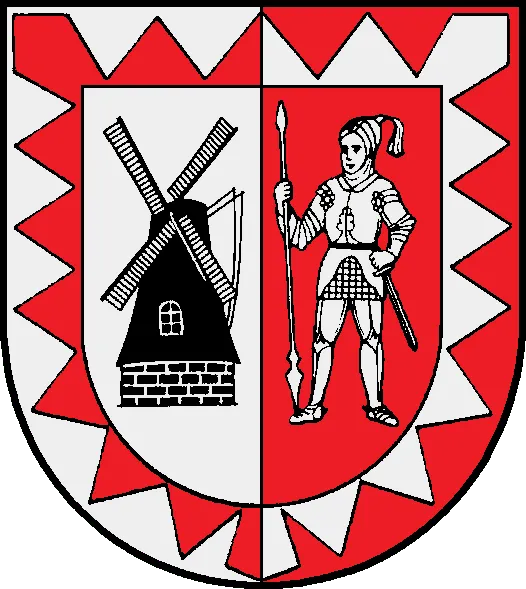 Coat of arms of the town (Stadt) Barmstedt in Schleswig-Holstein, Germany.