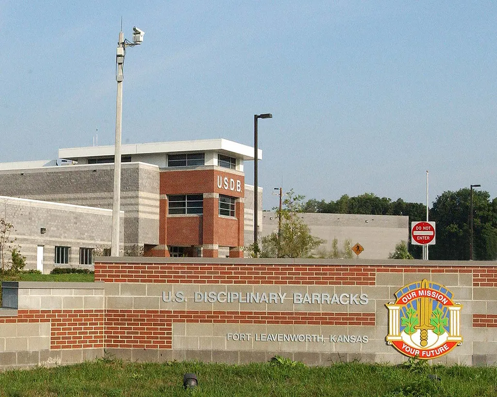 US Disciplinary barracks, Fort Leavenworth, Kansas.