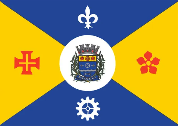 Flag of Barueri, São Paulo.