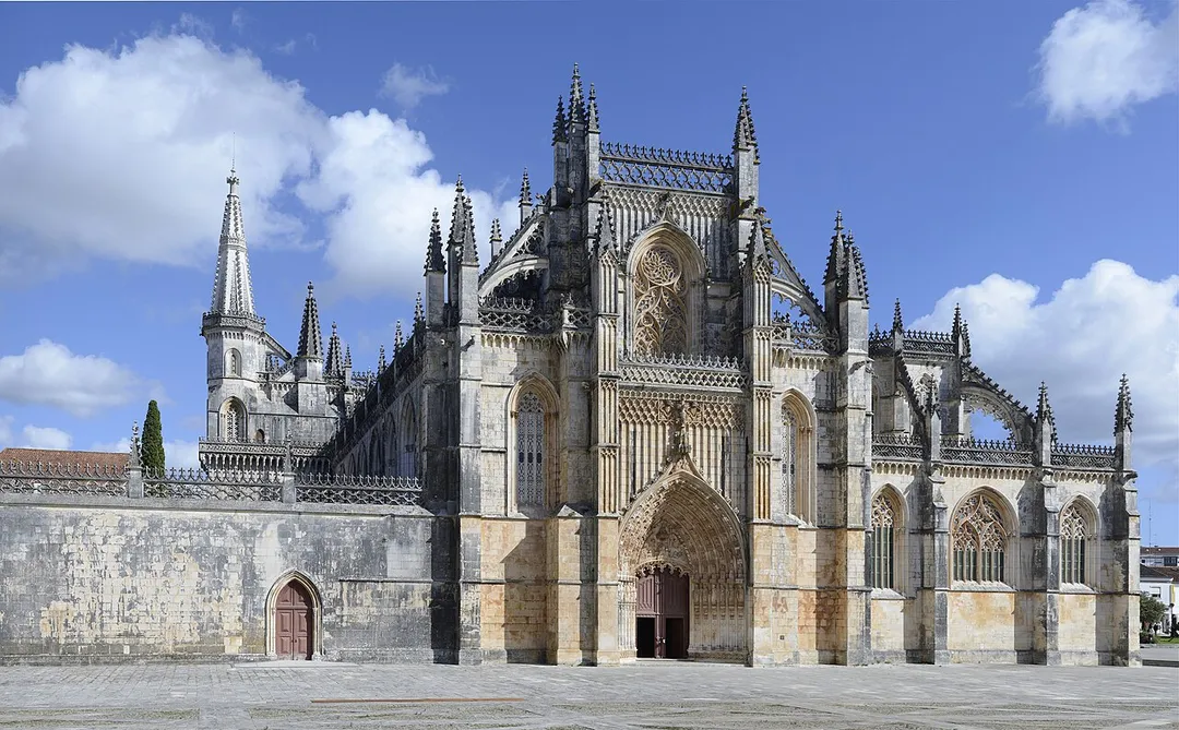 Main facade of Mosteiro da Batalha, Portugal