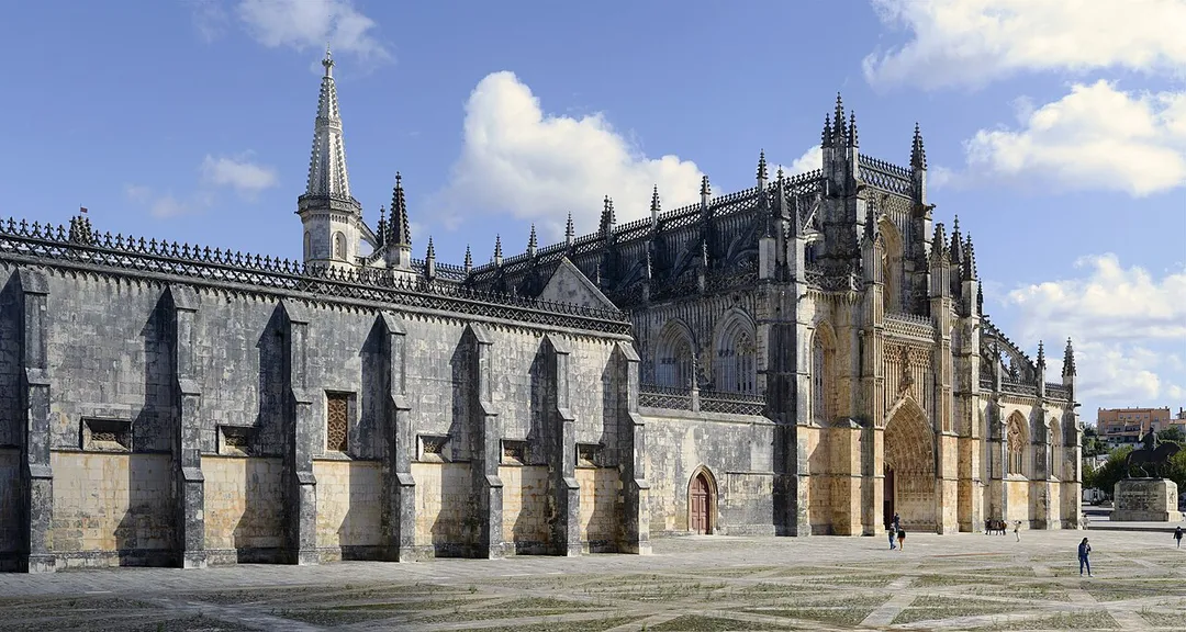 Main façade of Mosteiro da Batalha, Portugal