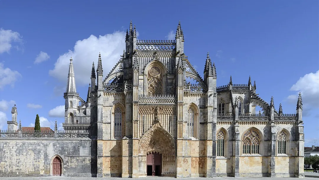 Main facade of Mosteiro da Batalha, Portugal
