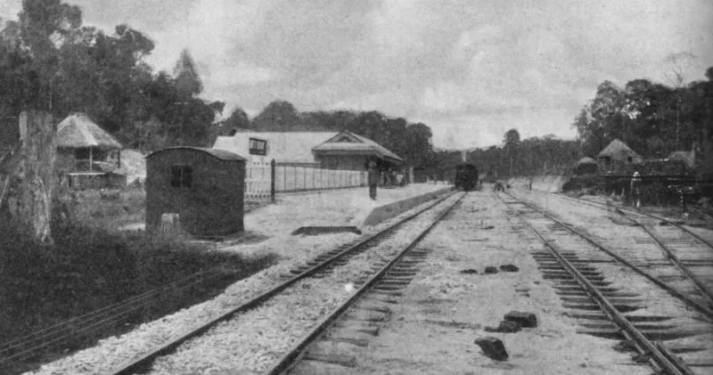 Former Batu Arang railway station, demolished in 1971