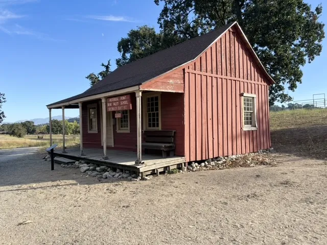 The Bear Valley Springs Historic Schoolhouse behind the Bear Valley Springs Country Market.