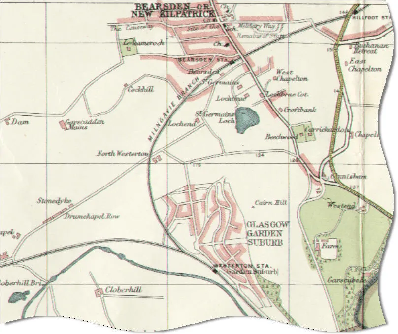 Map of Bearsden in 1923