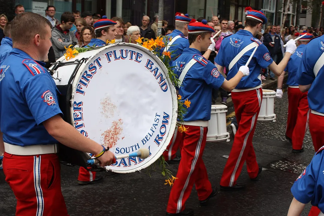 12 July Orange Parades, Bedford Street, Belfast, Northern Ireland, July 2011