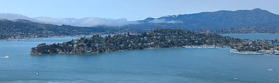 Belvedere Island seen from Angel Island