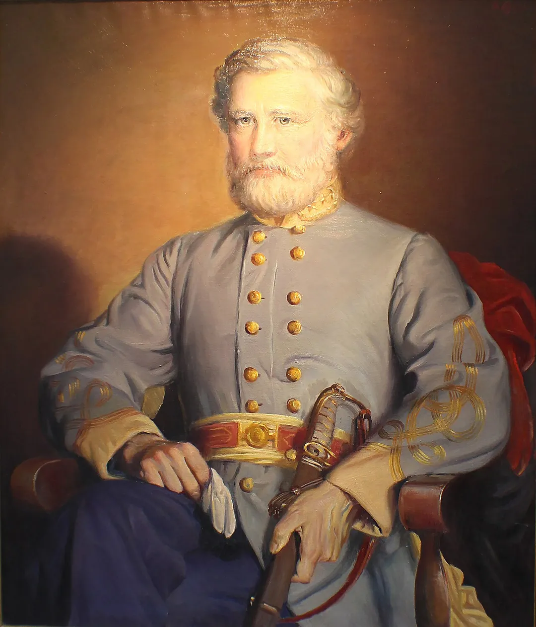 Portrait of Brigadier General Henry L. Benning by Bjorn P. Egeli, oil on canvas. Special Collections Library, University of Georgia School of Law.
