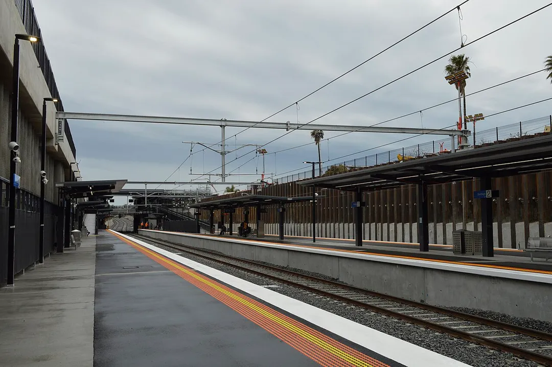Looking south towards Frankston in August 2016.