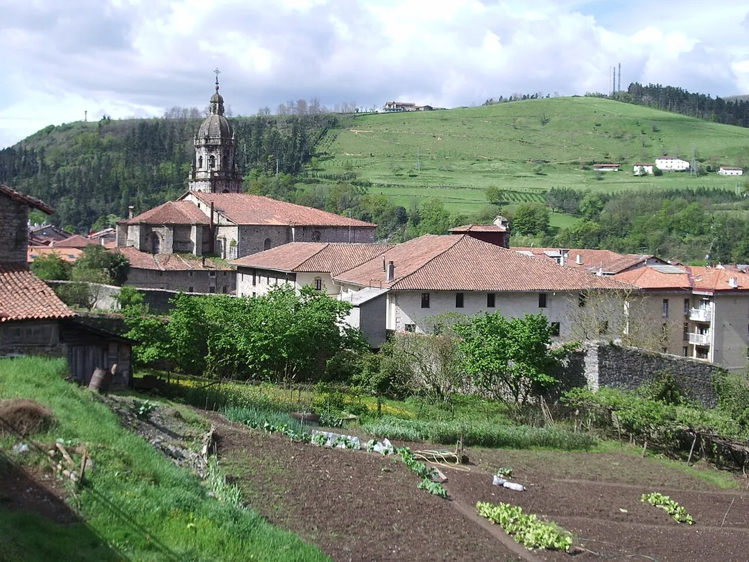 View of historic quarter of Bergara, Guipuscoa, Basque Country