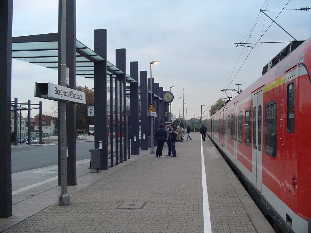 Train station in Bergisch Gladbach, Germany