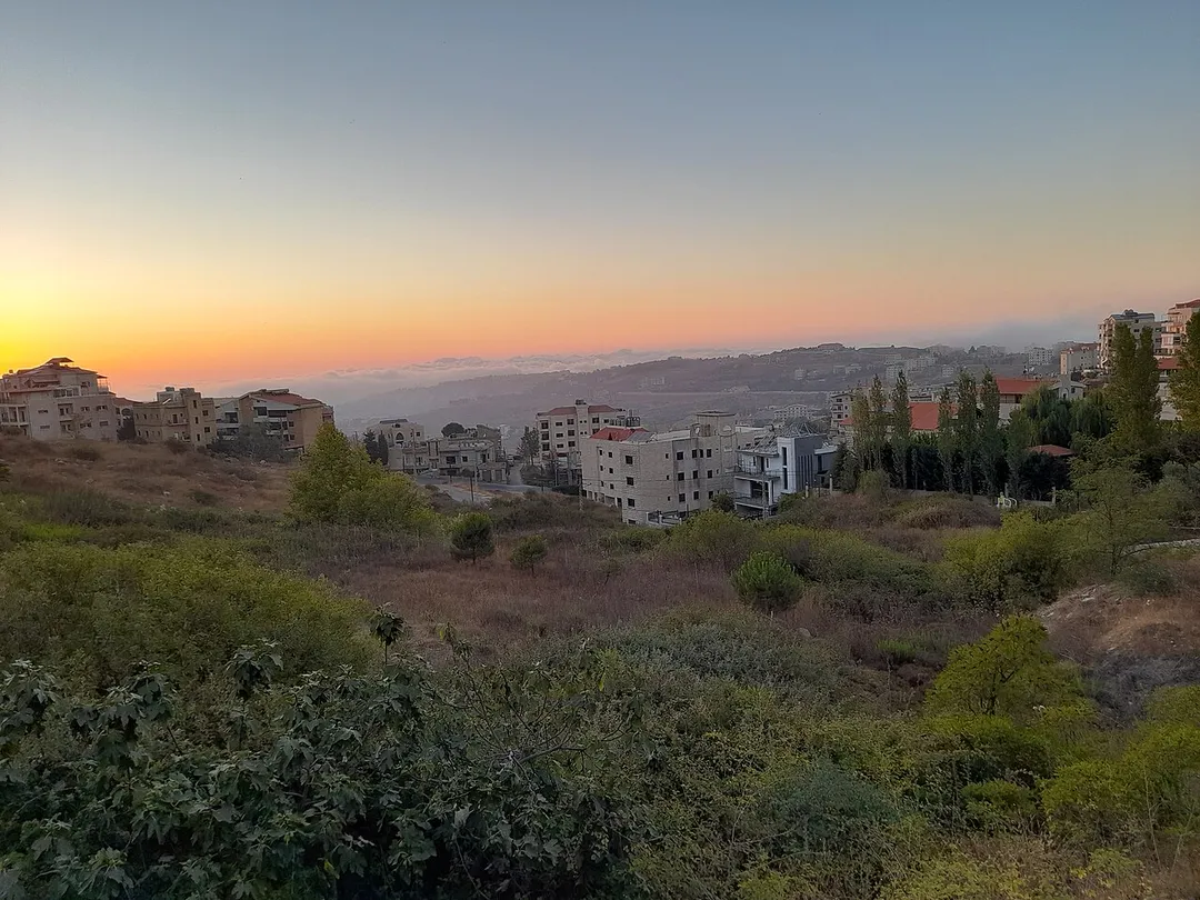 A view of the town of Bhamdoun in the Matn district, Mount Lebanon.