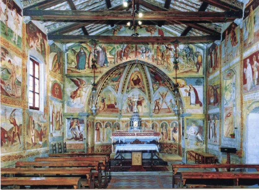Chiesa di Sant'Andrea - Griis di Bicinicco 
Veduta dell'interno affrescato

Opera di Arsenio Negro (attribuzione)