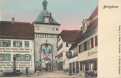 Ansichtskarte von Bietigheim: Stadttor
