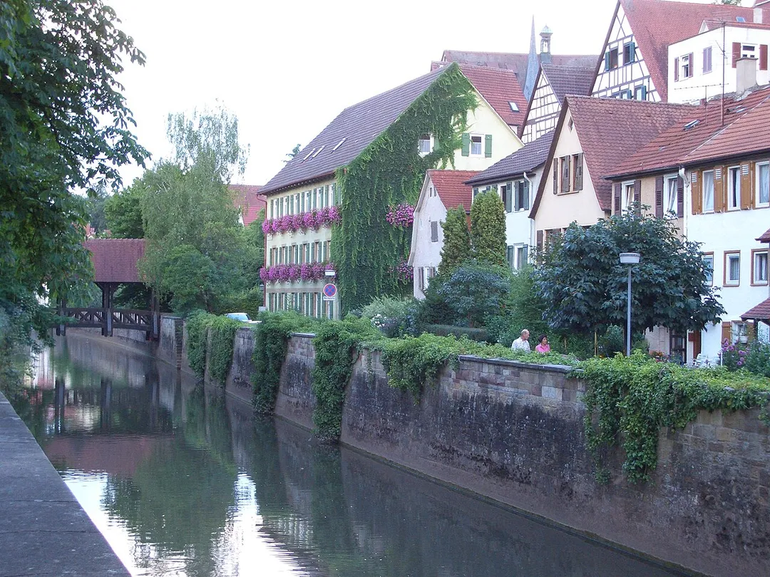 A wonderful view from a peaceful neighbourhood of Bietigheimer Altstadt
