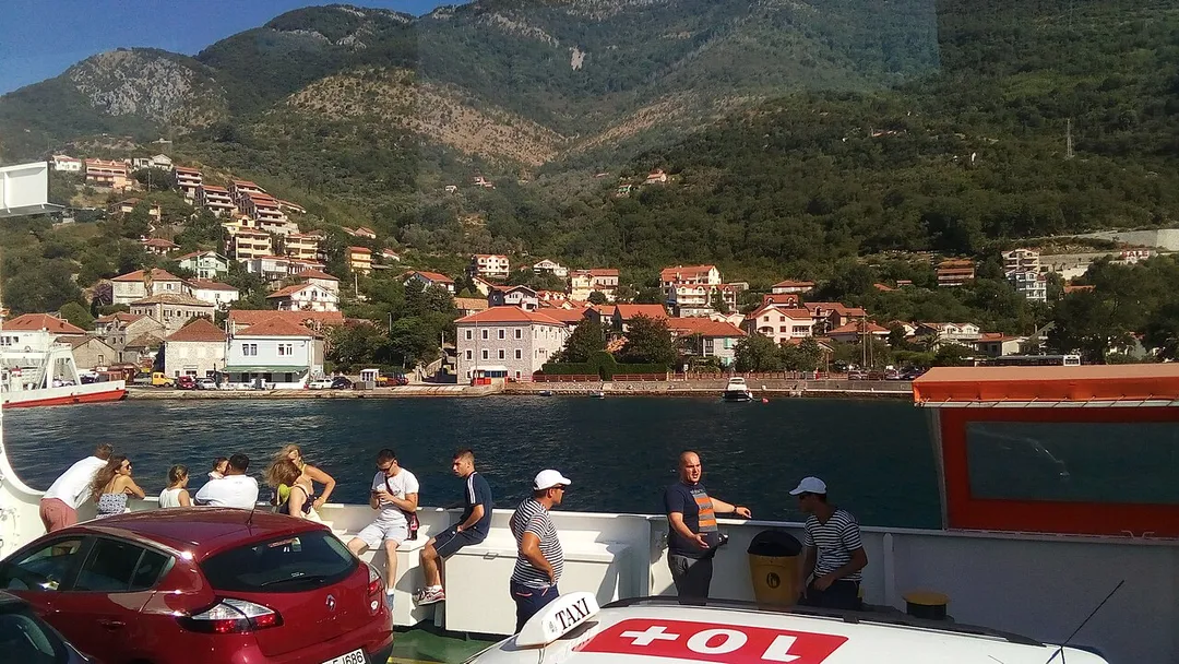 Ferry in Bijela, Montenegro
