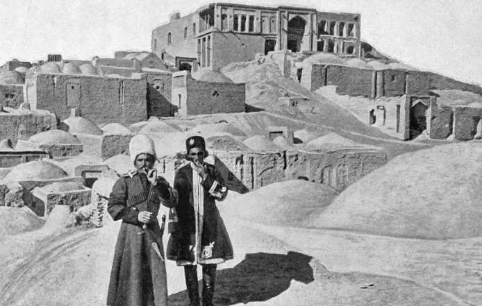 Cossacks in Birjand, circa 1909.