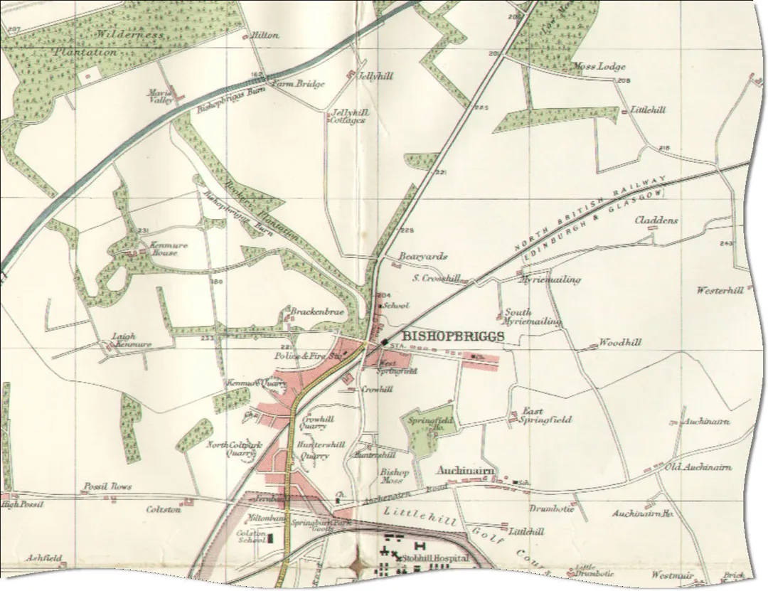 Map of Bishopbriggs 1923