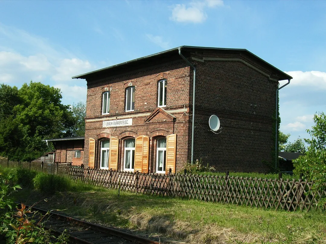 Berlin-Blankenfelde. Former railway station of „Heidekrautbahn“.