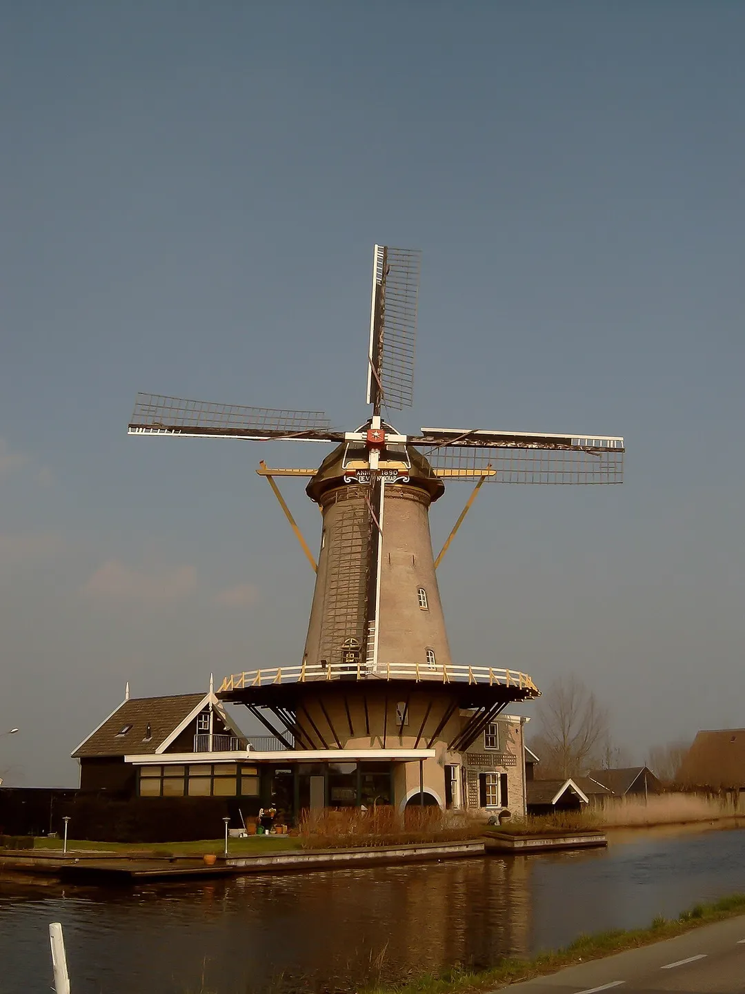 Bleskengraaf, the Netherlands. Mill "De Vriendschap" (The friendship).